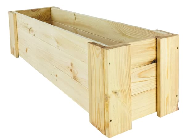 Trälåda balkong RDF /bredd 100cm/ Naturlig