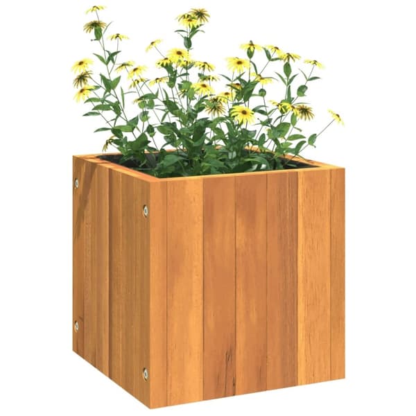 vidaXL Puutarhan kukkalaatikot 25x25x25 cm täysi akasiapuu