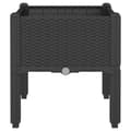 Miniatyrbillede 3 af 8: vidaXL plantekasse med ben 40x40x42 cm PP sort