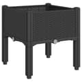 Miniatyrbillede 5 af 8: vidaXL plantekasse med ben 40x40x42 cm PP sort