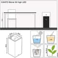 Miniatyrbillede 3 af 5: LECHUZA Canto Stone Column 30 blomkruka - komplett LED-kit, stengrå