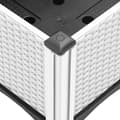 Miniatyrbillede 6 af 8: vidaXL plantekasse med ben 200x160x42 cm PP hvid