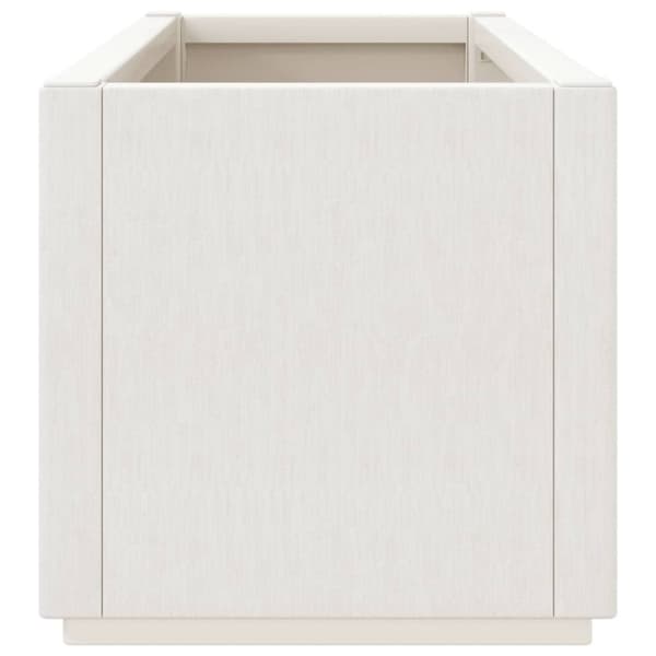 vidaXL Plantekasse hvit 80x36x35 cm PP