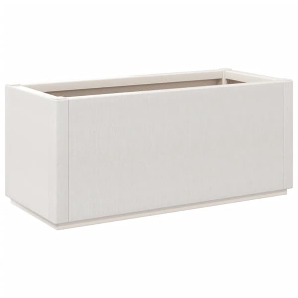 vidaXL Plantekasse hvit 80x36x35 cm PP