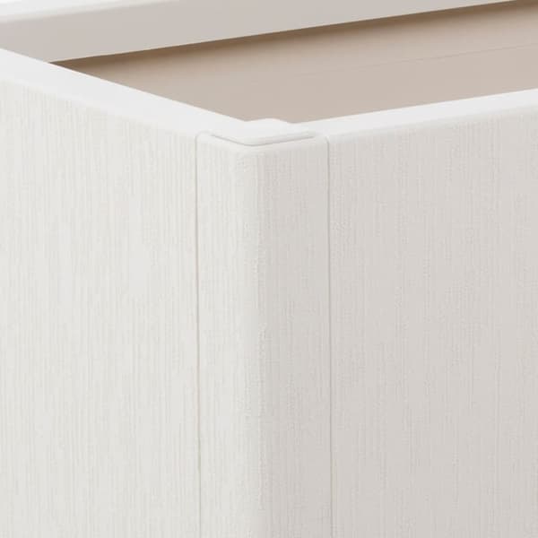 vidaXL Plantekasse hvit 80x36x35 cm PP