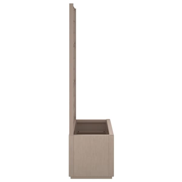 vidaXL plantekasse med espalier 80x36x140 cm PP lysebrun