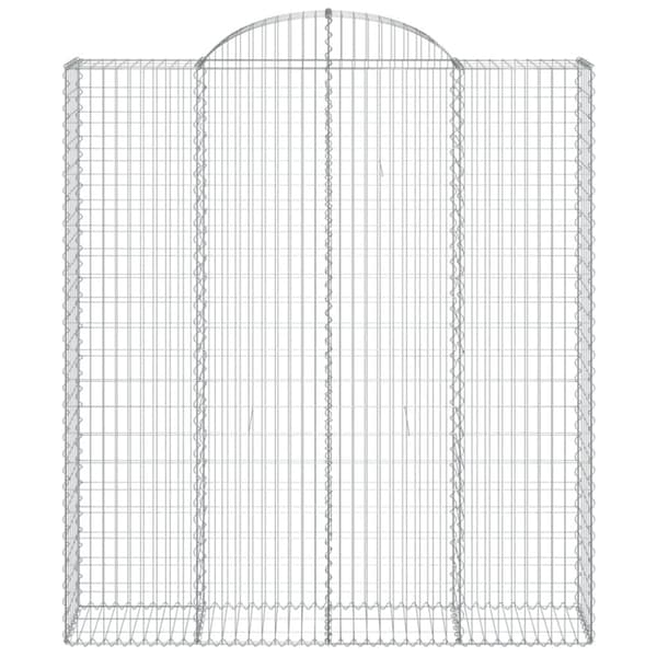 vidaXL Kaarevat kivikorit 11 kpl 200x50x220/240 cm galvanoitu rauta