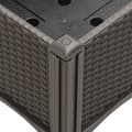 Miniatyrbillede 6 af 8: vidaXL plantekasse med ben 200x160x42 cm PP brun
