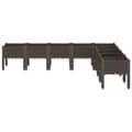 Miniatyrbillede 2 af 8: vidaXL plantekasse med ben 200x160x42 cm PP brun