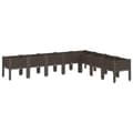 Miniatyrbillede 1 af 8: vidaXL plantekasse med ben 200x160x42 cm PP brun