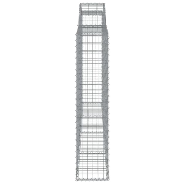 vidaXL Kaarevat kivikorit 20 kpl 300x30x140/160 cm galvanoitu rauta