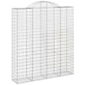 Pikkukuva 3 / 6: vidaXL Kaarevat kivikorit 12 kpl 200x50x220/240 cm galvanoitu rauta