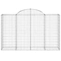 Pikkukuva 4 / 6: vidaXL Kaarevat kivikorit 40 kpl 200x50x120/140 cm galvanoitu rauta