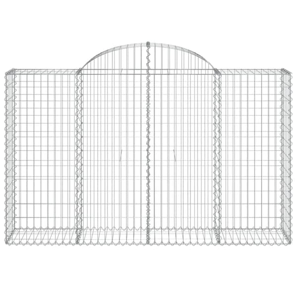 vidaXL Kaarevat kivikorit 40 kpl 200x50x120/140 cm galvanoitu rauta