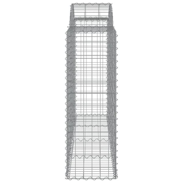 vidaXL Kaarevat kivikorit 40 kpl 200x50x120/140 cm galvanoitu rauta