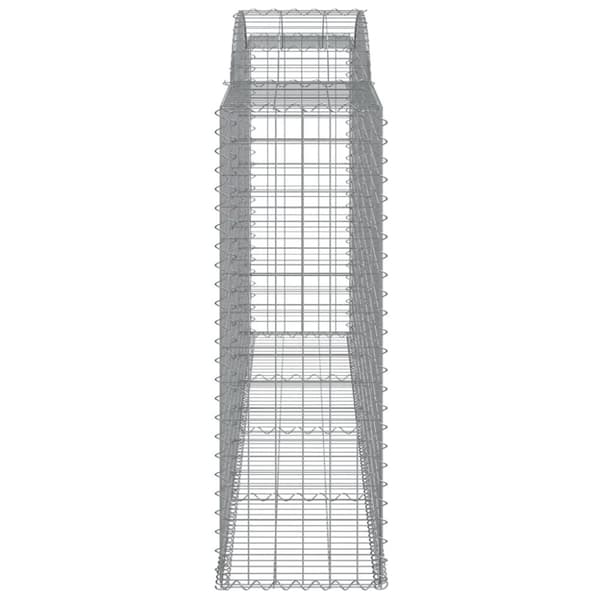 vidaXL buede gabionkurve 25 stk. 300x50x140/160 cm galvaniseret jern
