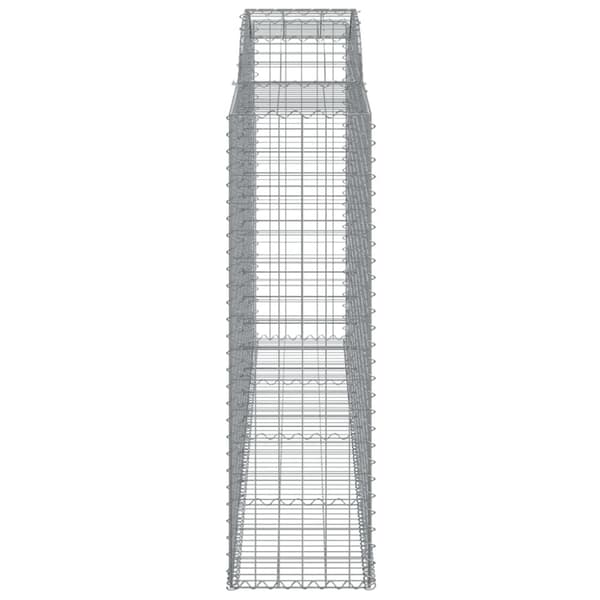 vidaXL Gabionkurver buede 20 stk 300x50x160/180 cm galvanisert jern