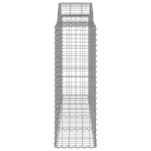 vidaXL Kaarevat kivikorit 50 kpl 200x50x120/140 cm galvanoitu rauta