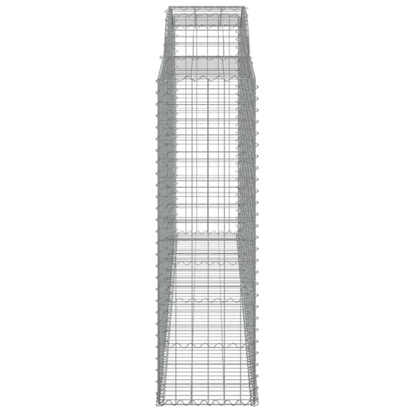 vidaXL Kaarevat kivikorit 17 kpl 300x50x160/180 cm galvanoitu rauta