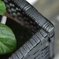 Pikkukuva 6 / 7: Rootz Flower Box - Raised Bed - Feet Flower Pot - Rattan Raised Bed - Shelf - Brown - 70 x 30 x 72 cm