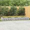 Miniatyrbilde 5 av 5: vidaXL Buet gabion høybed 400x100x50 cm galvanisert jern