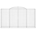 Miniatyrbillede 4 af 6: vidaXL buede gabionkurve 25 stk. 300x50x160/180 cm galvaniseret jern