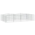 Miniatyrbillede 1 af 5: vidaXL buet gabion-højbed 200x100x50 cm galvaniseret jern