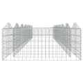 Miniatyrbilde 3 av 5: vidaXL Buet gabion høybed 600x100x50 cm galvanisert jern
