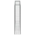 Miniatyrbillede 5 af 6: vidaXL buede gabionkurve 15 stk. 300x50x220/240 cm galvaniseret jern