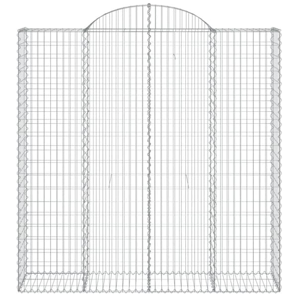 vidaXL Kaarevat kivikorit 12 kpl 200x50x200/220 cm galvanoitu rauta
