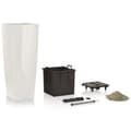 Miniatyrbillede 2 af 5: LECHUZA Jardiniere Cubico Alto 40 ALL-IN-ONE Blank vit 18230
