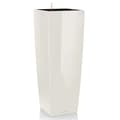 Miniatyrbillede 1 af 5: LECHUZA Jardiniere Cubico Alto 40 ALL-IN-ONE Blank vit 18230
