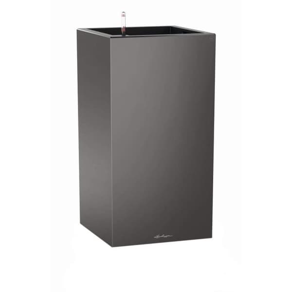 LECHUZA Canto Premium Column 40 Blomkruka - Komplett sats, metallisk antracit