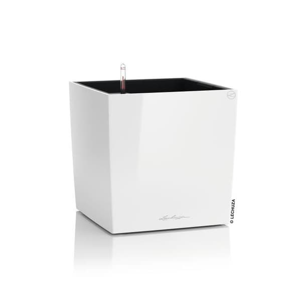 Planteringskärl - Cube premium 40 - Komplett kit - Blank vit - 31 L - LECHUZA