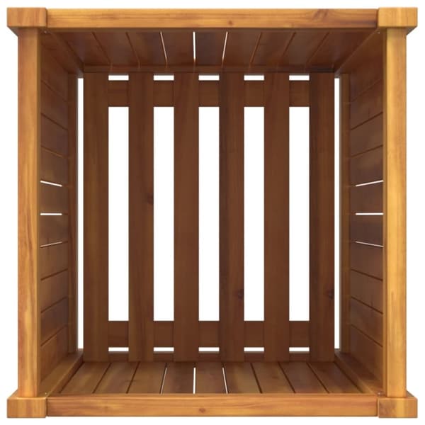 vidaXL Plantekasse med foring 42x42x75 cm helte akasie