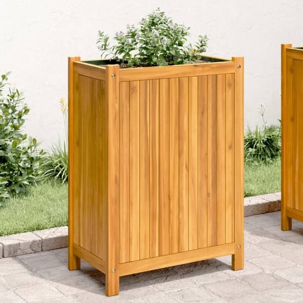 vidaXL plantekasse med for 54x31x75 cm massivt akacietræ