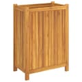 Miniatyrbilde 4 av 9: vidaXL Plantekasse med foring 54x31x75 cm helte akasie