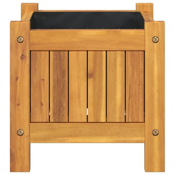 vidaXL plantekasse med for 31x31x30 cm massivt akacietræ