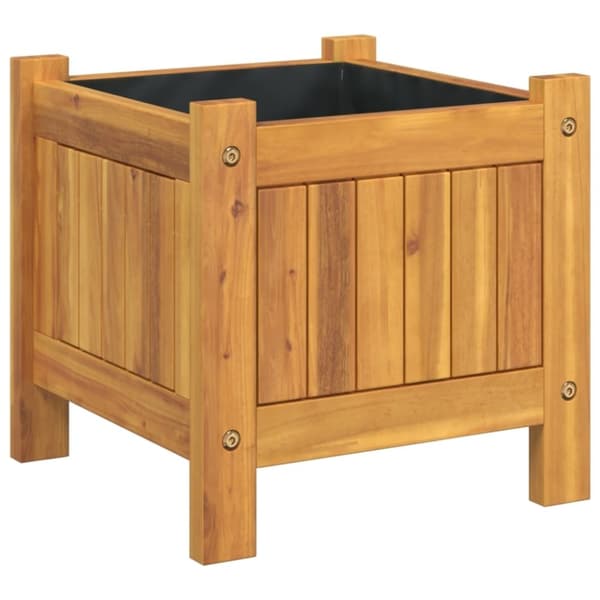 vidaXL plantekasse med for 31x31x30 cm massivt akacietræ