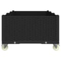 Miniatyrbillede 4 af 7: vidaXL plantekasse med hjul 150x80x54 cm PP sort
