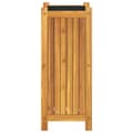 Miniatyrbilde 3 av 9: vidaXL Plantekasse med foring 31x31x75 cm helte akasie