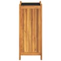 Miniatyrbilde 5 av 9: vidaXL Plantekasse med foring 31x31x75 cm helte akasie