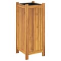 Miniatyrbilde 6 av 9: vidaXL Plantekasse med foring 31x31x75 cm helte akasie