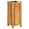 Miniatyrbilde 1 av 9: vidaXL Plantekasse med foring 31x31x75 cm helte akasie