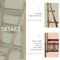Miniatyrbillede 6 af 11: Rootz Plant Ladder - Flower Shelf - Plant Stairs - Flower Bench - Flower Stand - 3-tier - Fir Wood - Dark Brown - 80 x 37 x 93 cm