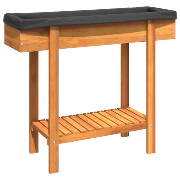vidaXL Odlingslåda upphöjd 90x30x75 cm massivt akaciaträ