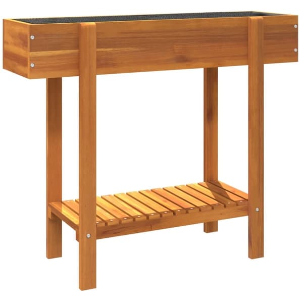 vidaXL Odlingslåda upphöjd 90x30x75 cm massivt akaciaträ