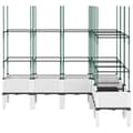 Miniatyrbilde 2 av 8: vidaXL Plantekasse med espalier hvit 160x120x142,5 cm PP