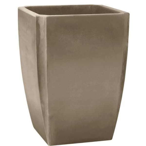 EDA Bac för Buskar Hög Vas PALMEA 65 L - Dubbelvägg - Integrerad Vattenreserv - 47 x 47 x 65 cm - Taupe - EDA