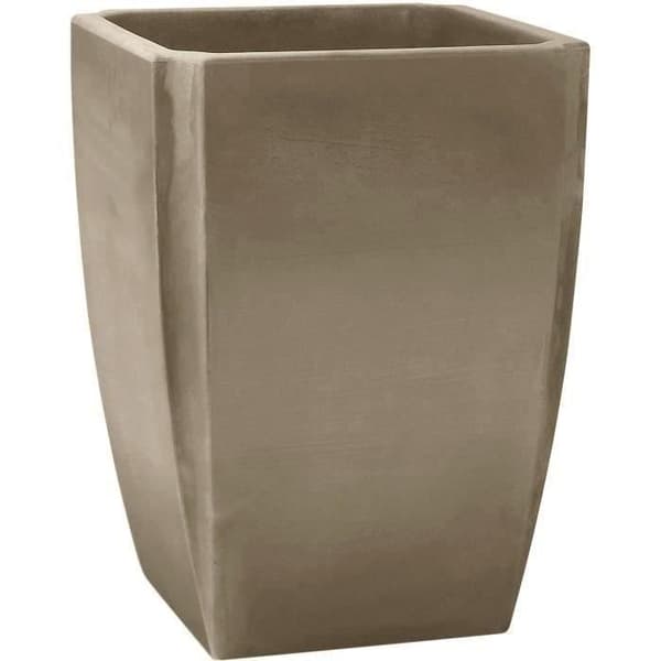 EDA Bac för Buskar Hög Vas PALMEA 65 L - Dubbelvägg - Integrerad Vattenreserv - 47 x 47 x 65 cm - Taupe - EDA